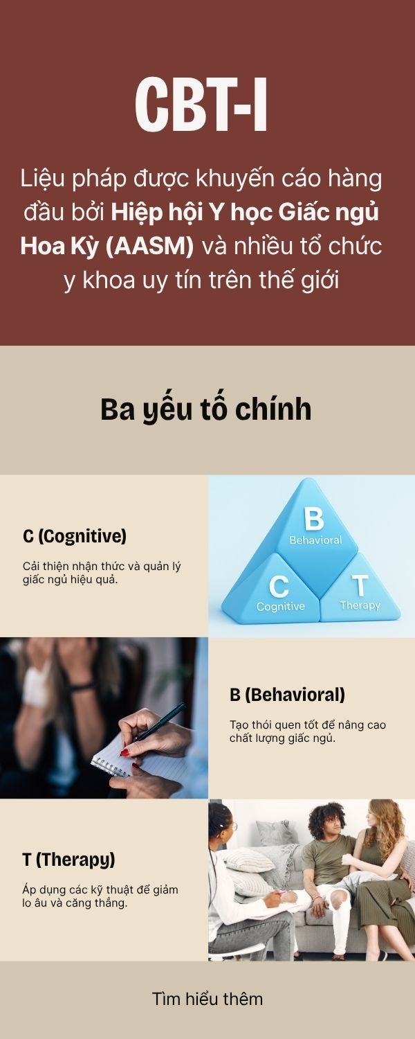 Liệu pháp CBT-i: Giải pháp khoa học và bền vững cho rối loạn giấc ngủ